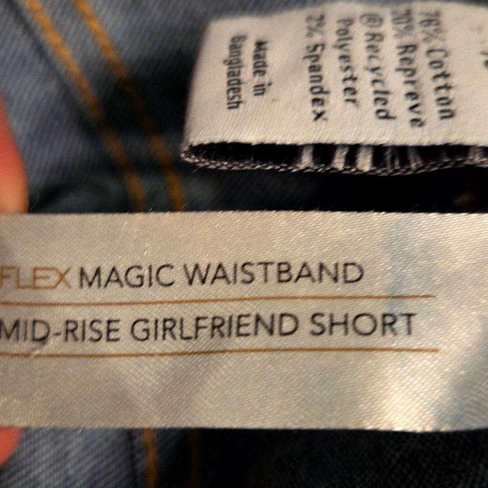 LANE BRYANT Mid Rise Girlfriend Shorts Flex Magic Waistband‎ Dark Wash Size 18 - Picture 5 of 5